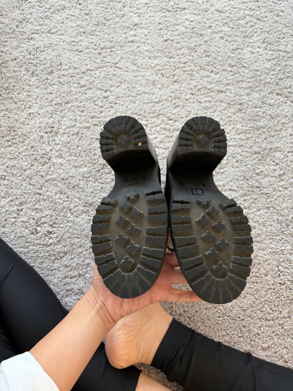 Coach Hedy Lace-Up Booties Black Leather Suede - Picture 12 of 13